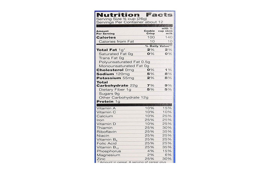 General Mills Cookies Crisp    Box  318 grams